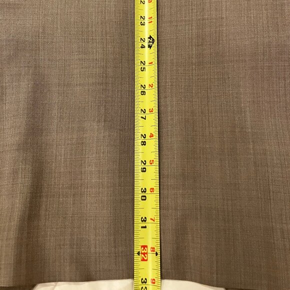 Ermenegildo Zegna Blazer 42L Slim Tan Brown 100% Wool, made in Italy - Picture 8 of 8